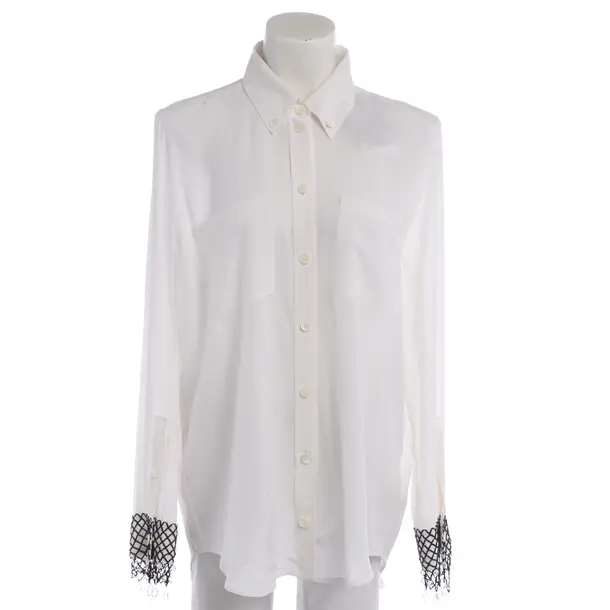 Blouse in White, Silk, Burberry