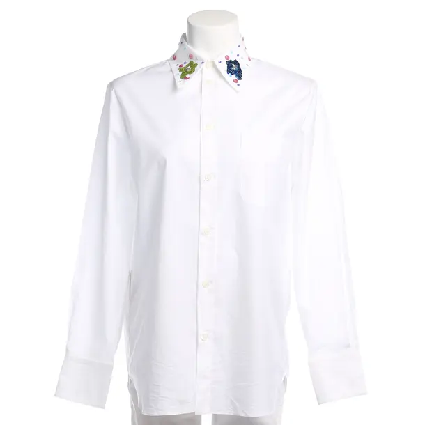 Blouse in White, Cotton, Marni