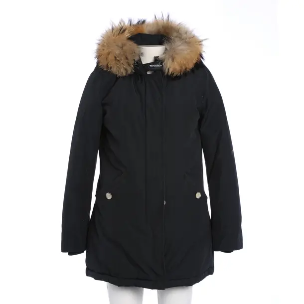 Wintermantel in Schwarz, Baumwolle, Woolrich