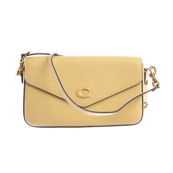 Cross Body Bag in Yellow, Leather, Coach