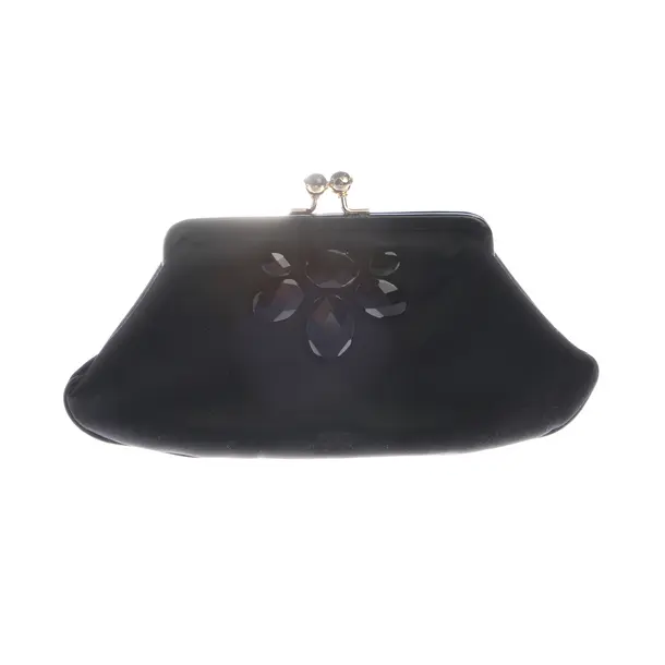 Clutch Bag in Black, Polyester, Anya Hindmarch