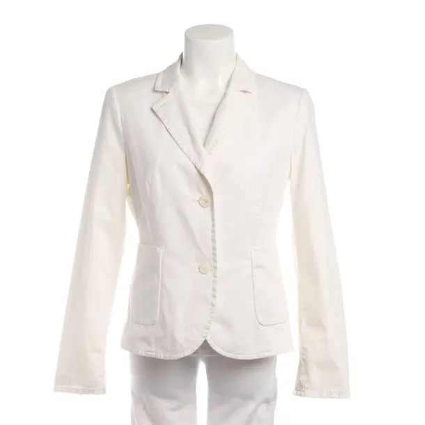 Blazer in White, Cotton, Strenesse