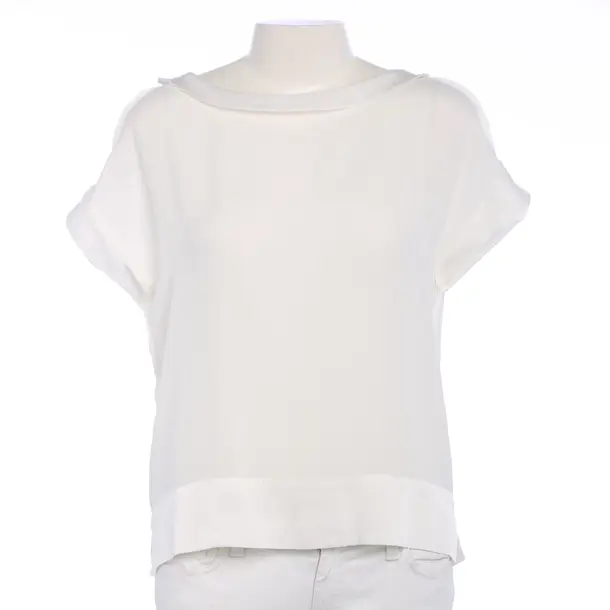 Shirt in Weiß, Seide, Caliban