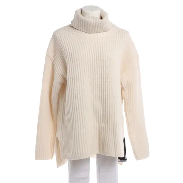 Wool Jumper in White, Wool, Joseph