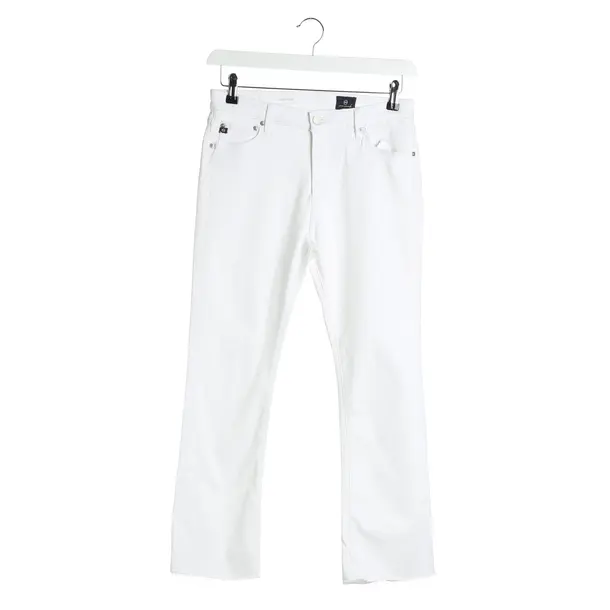 Slim Fit Jeans in White, Cotton, Adriano Goldschmied