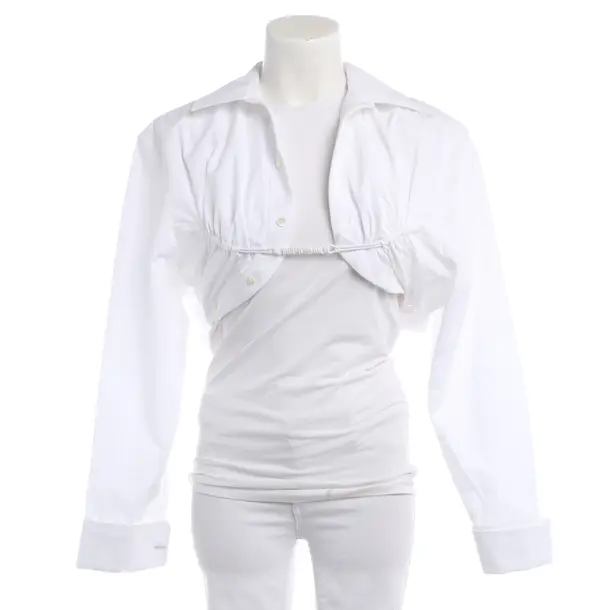 Bluse in Weiß, Baumwolle, Jacquemus