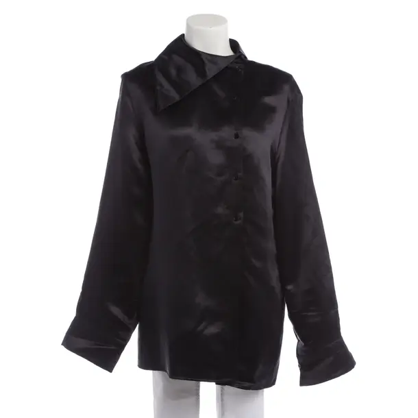 Bluse in Schwarz, Leinen, Jil Sander