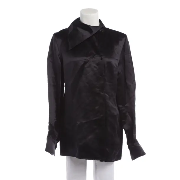 Bluse in Schwarz, Leinen, Jil Sander