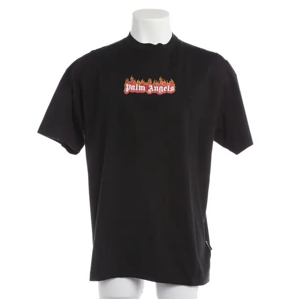T-Shirt in Schwarz, Baumwolle, Palm Angels