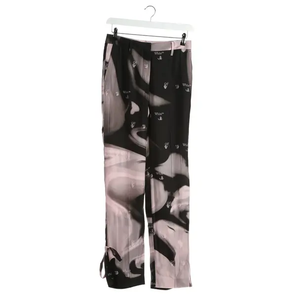 Pants in Multicolored, Viscose, Off-White