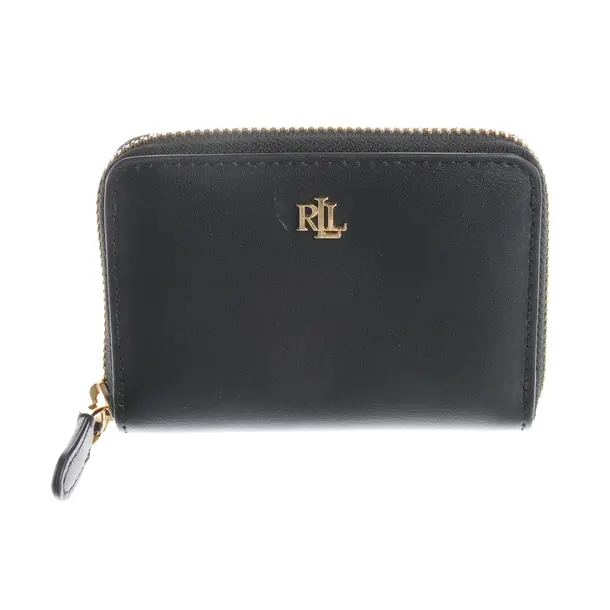 Wallet in Black, Leather, Lauren Ralph Lauren