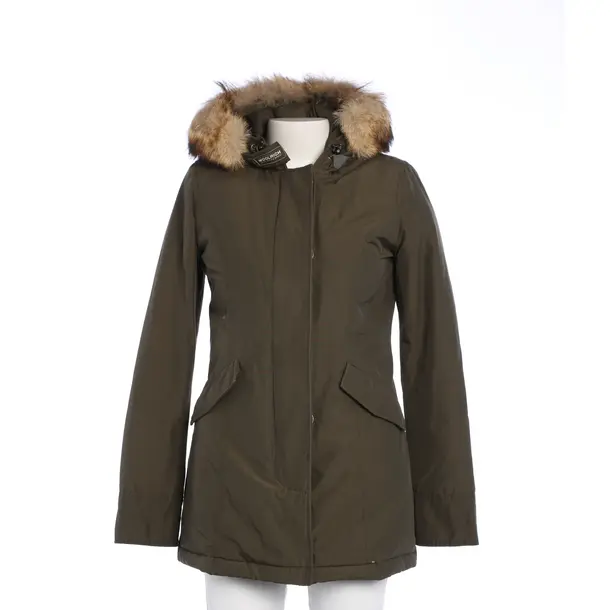 Winter Jacket in Green, Cotton, Woolrich