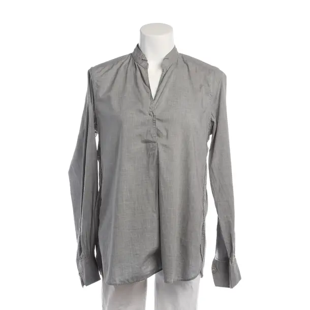 Bluse in Grau, Baumwolle, Le Sarte Pettegole