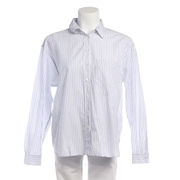 Blouse in White, Cotton, Closed