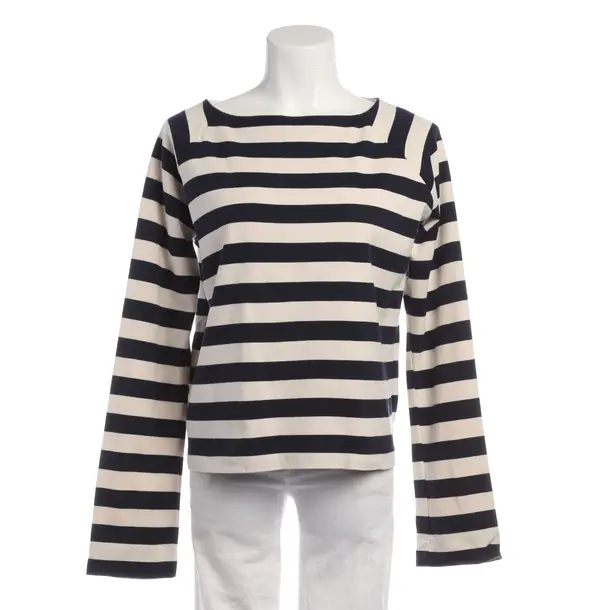 Sweatshirt in White, Cotton, Closed
