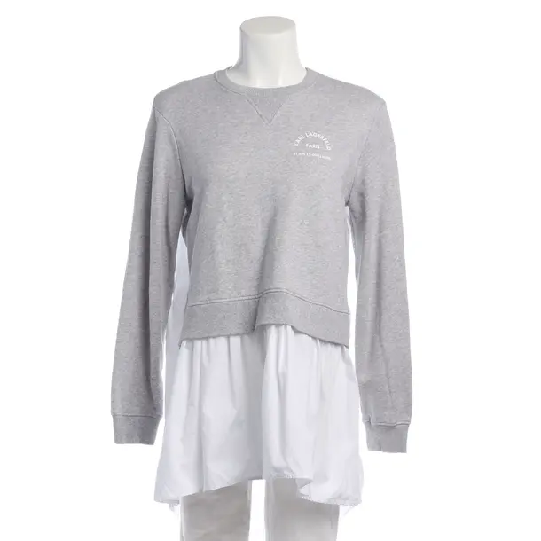 Sweatshirt in Grau, Baumwolle, Karl Lagerfeld