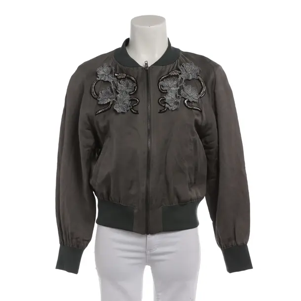 Bomber Jacket in Gray, Viscose, Drykorn