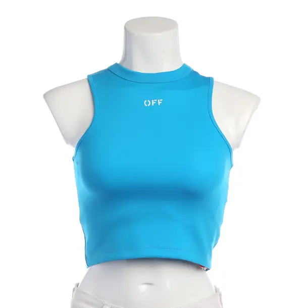 Top in Blue, Polyimide, Off-White