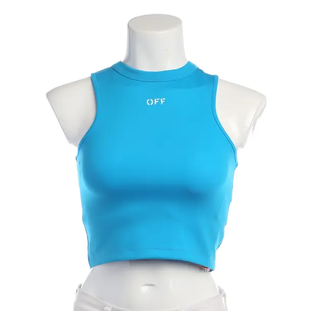 Top in Blue, Polyimide, Off-White