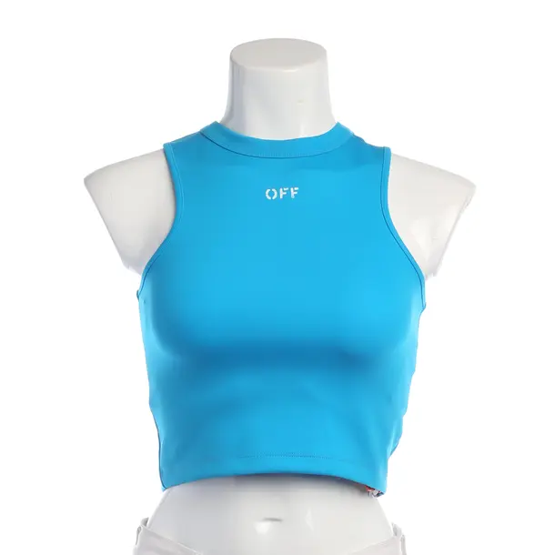 Top in Blue, Polyimide, Off-White
