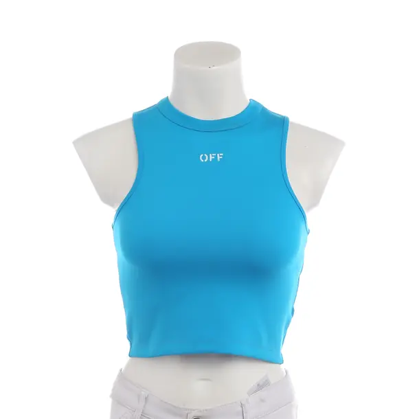 Top in Blue, Polyimide, Off-White