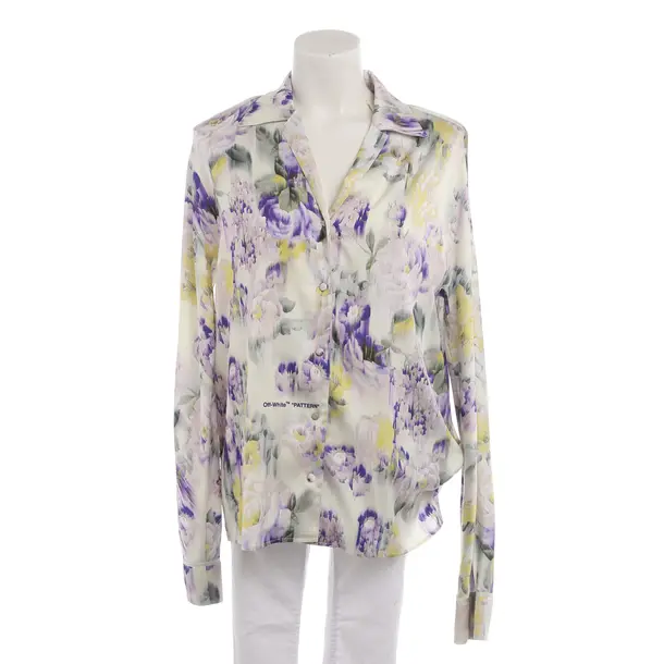 Blouse in Multicolored, Polyester, Off-White