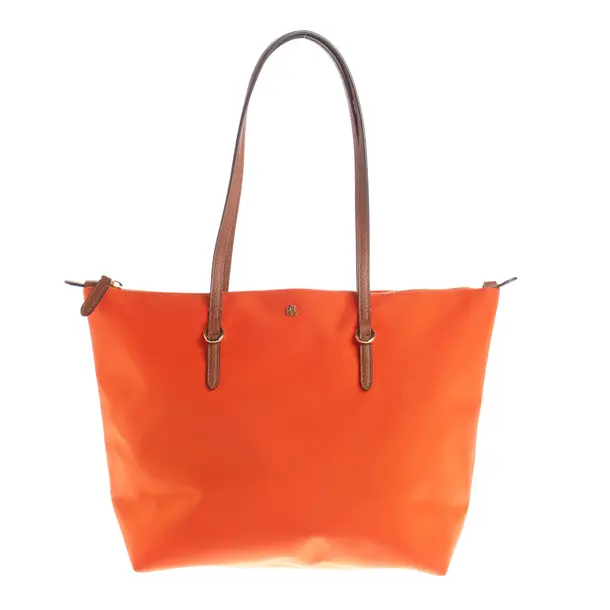 Schultertasche in Orange, Baumwolle, Lauren Ralph Lauren