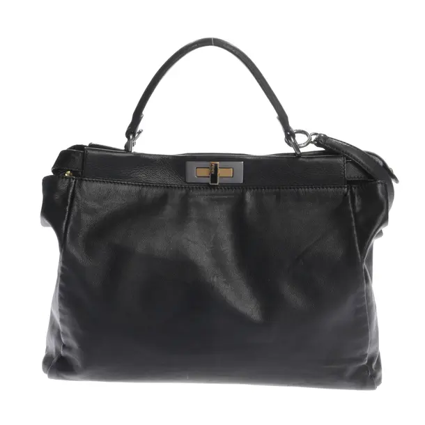 Schultertasche in Schwarz, Leder, Fendi