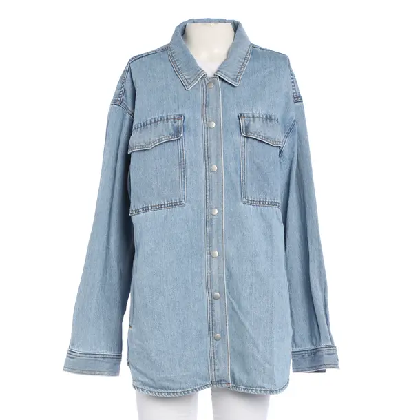 Bluse in Blau, Baumwolle, Repeat