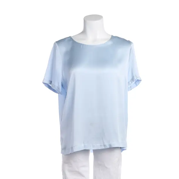 Shirt in Blau, Seide, (The Mercer) NY