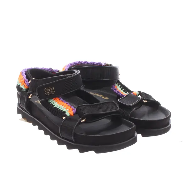 Strappy Sandals in Multicolored, , Sandro