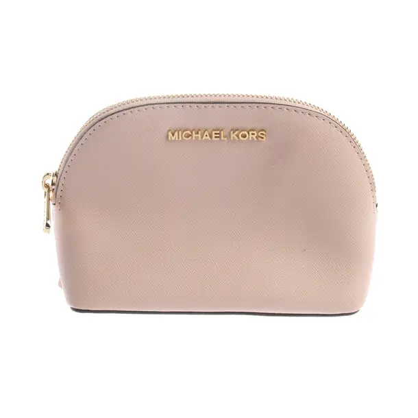 Kosmetiktasche in Rosa, Leder, Michael Kors