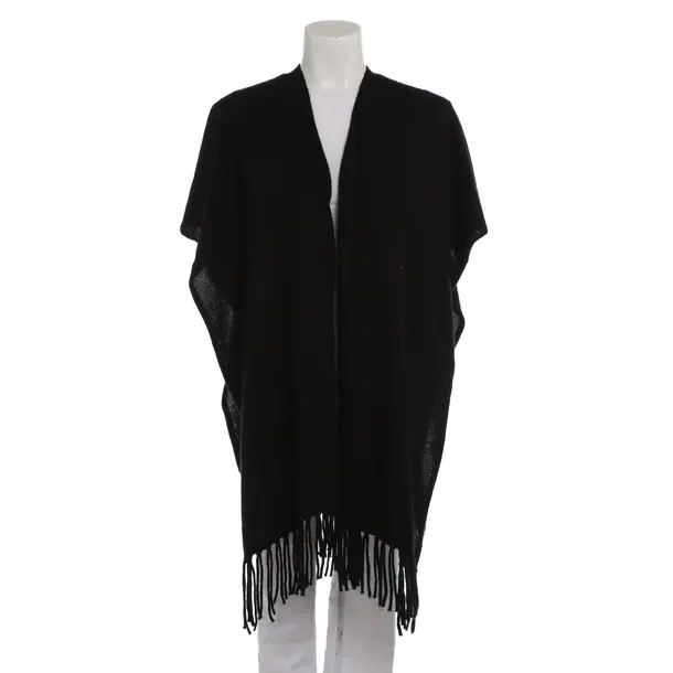 Poncho in Black, Cashmere, Steffen Schraut