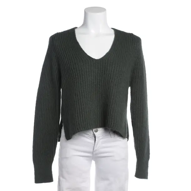 Jumper in Green, Wool, Closed