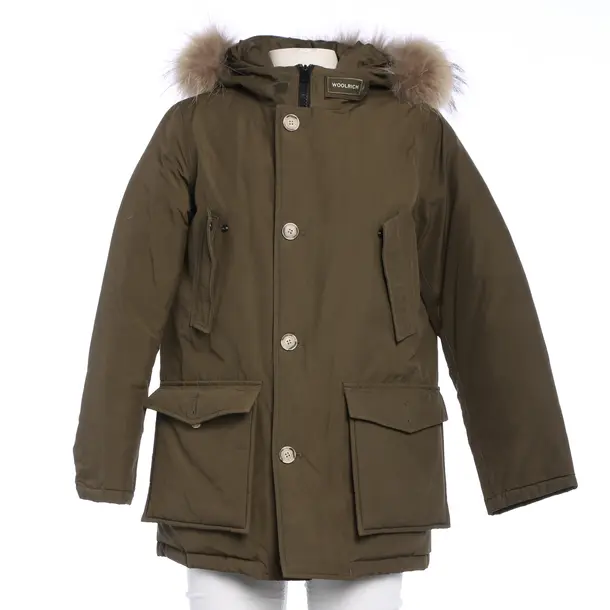 Winter Jacket in Green, Cotton, Woolrich