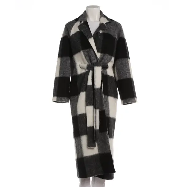 Übergangsmantel, in Schwarz, Wolle, Ganni