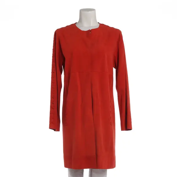 Leather Coat in Red, Leather, Steffen Schraut