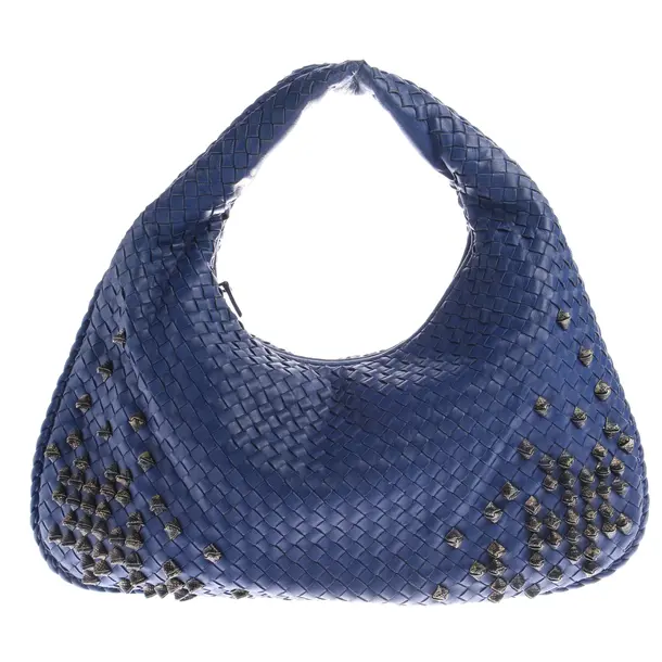 Handtasche in Blau, Leder, Bottega Veneta