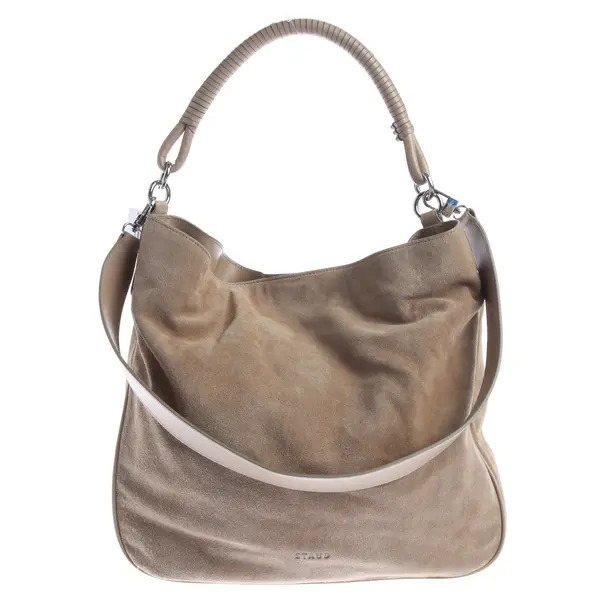 Schultertasche in Braun, Leder, Staud