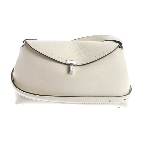 Shoulder Bag in White, Leather, Totême