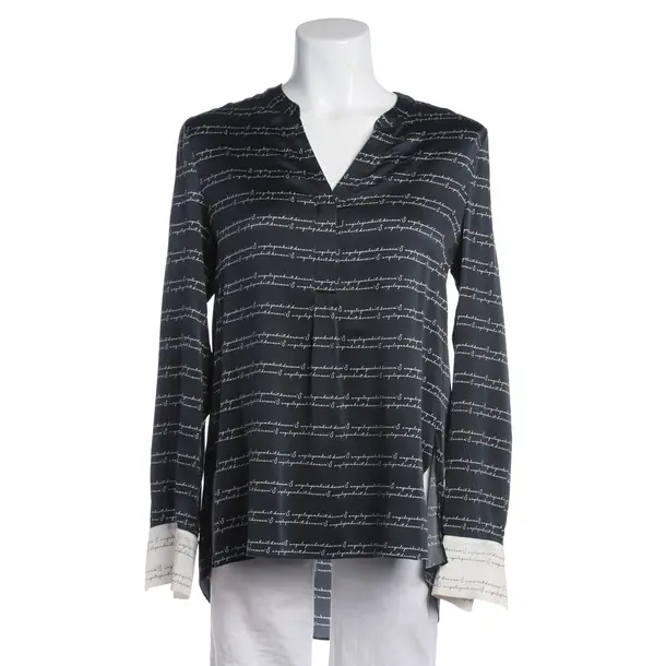 Bluse in Grau, Seide, Herzensangelegenheit