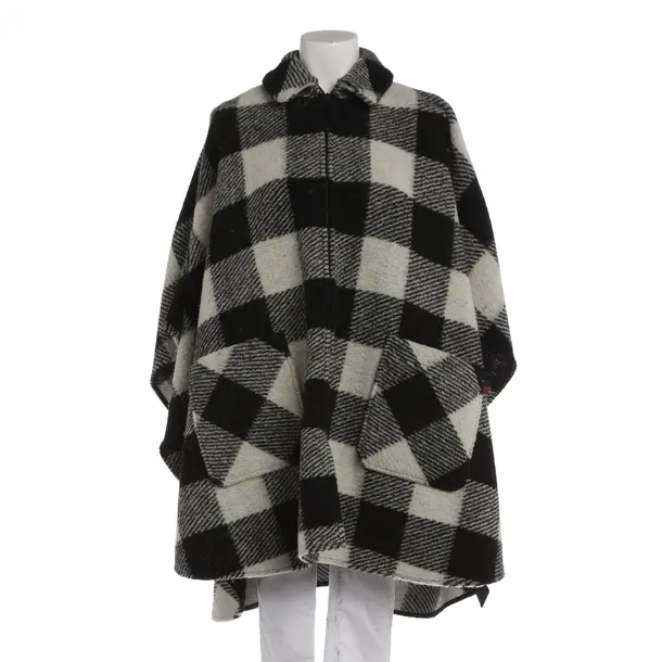 Poncho in Schwarz, Wolle, Woolrich