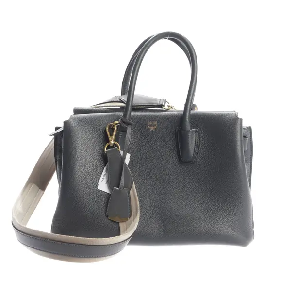 Handtasche in Grau, Leder, MCM