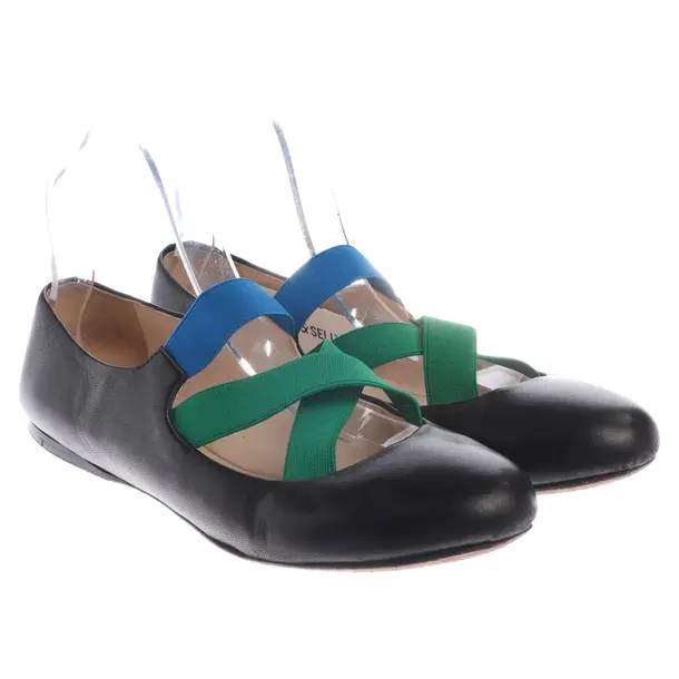 Ballet Flats in Black, , Prada