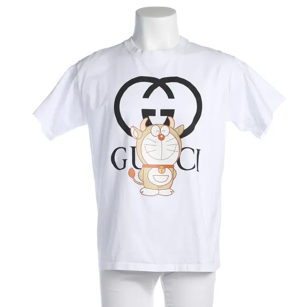 T-Shirt in Weiß, Baumwolle, Gucci