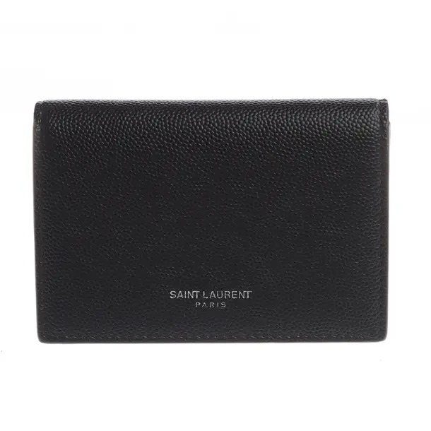 Wallet in Black, Leather, Saint Laurent