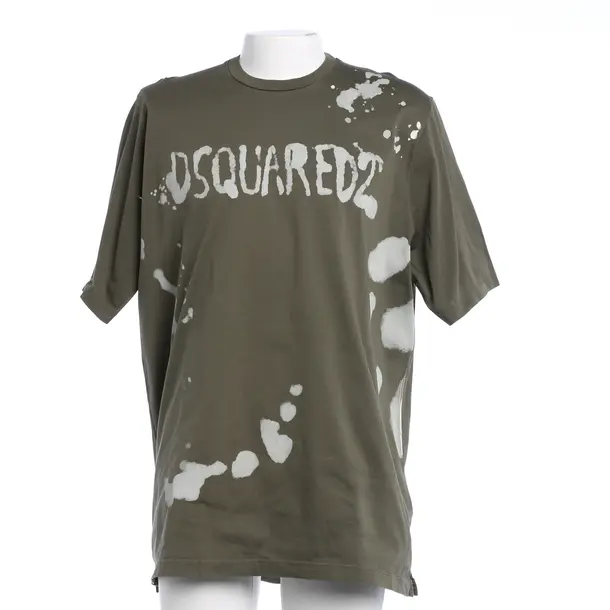 Maglietta, in Verde, Cotone, Dsquared