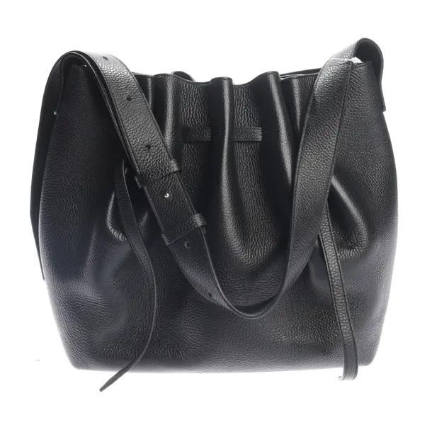 Shoulder Bag in Black, Leather, Yuzefi
