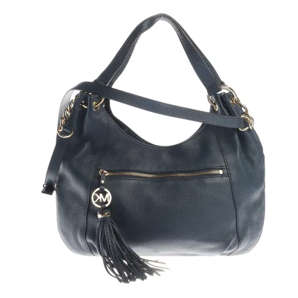 Schultertasche in Blau, Leder, Michael Kors