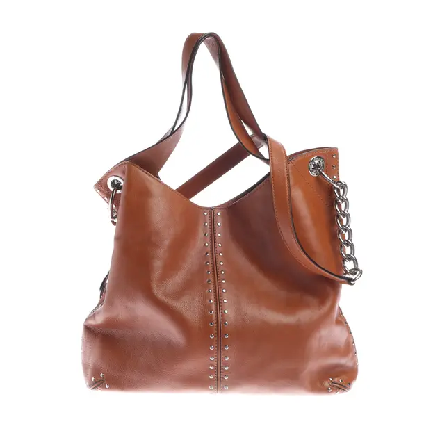 Schultertasche, in Hellbraun, Leder, Michael Kors